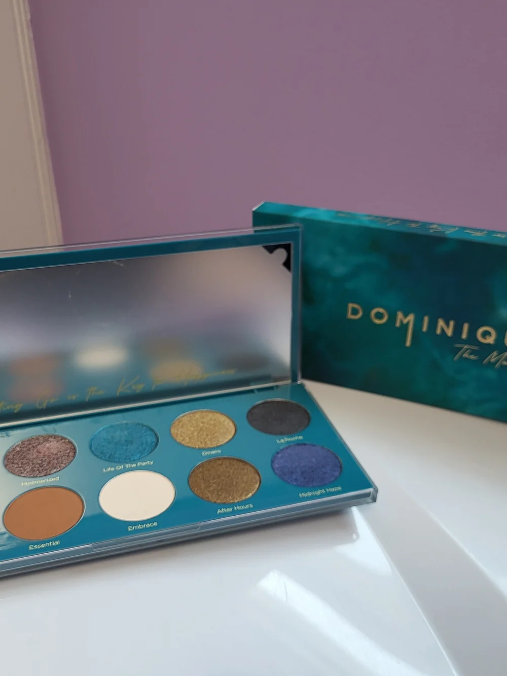 Dominique Cosmetics Teal & Gold Eyeshadow Palette